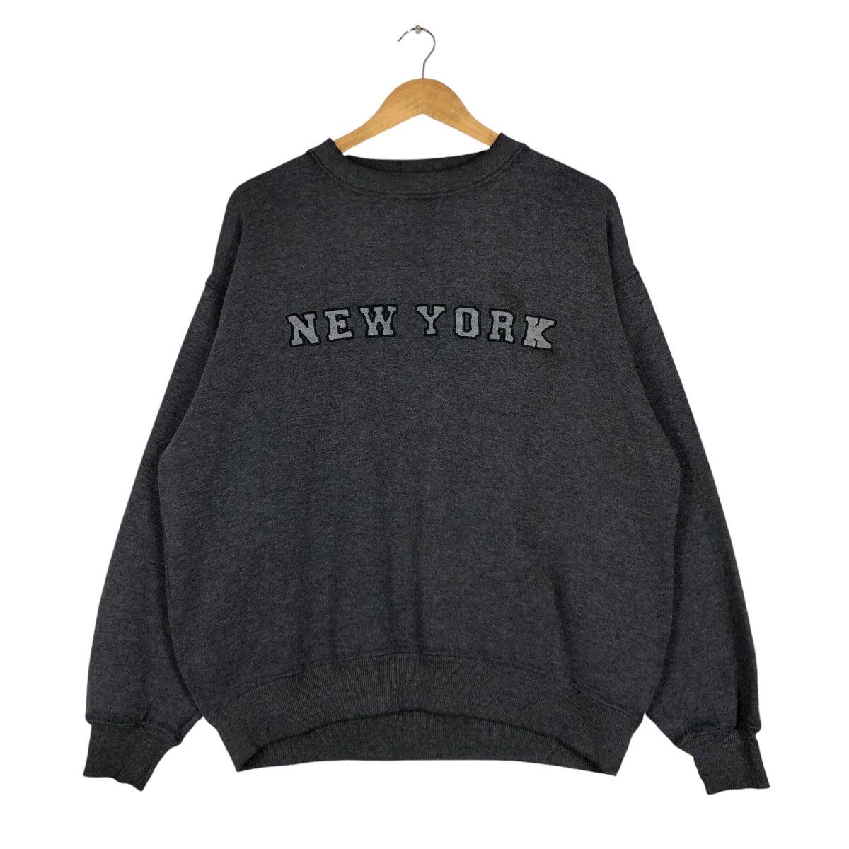 Vintage New York Spell Out Sweatshirt Large Size Sreetwear Size US L / EU 52-54 / 3 - 1 Thumbnail