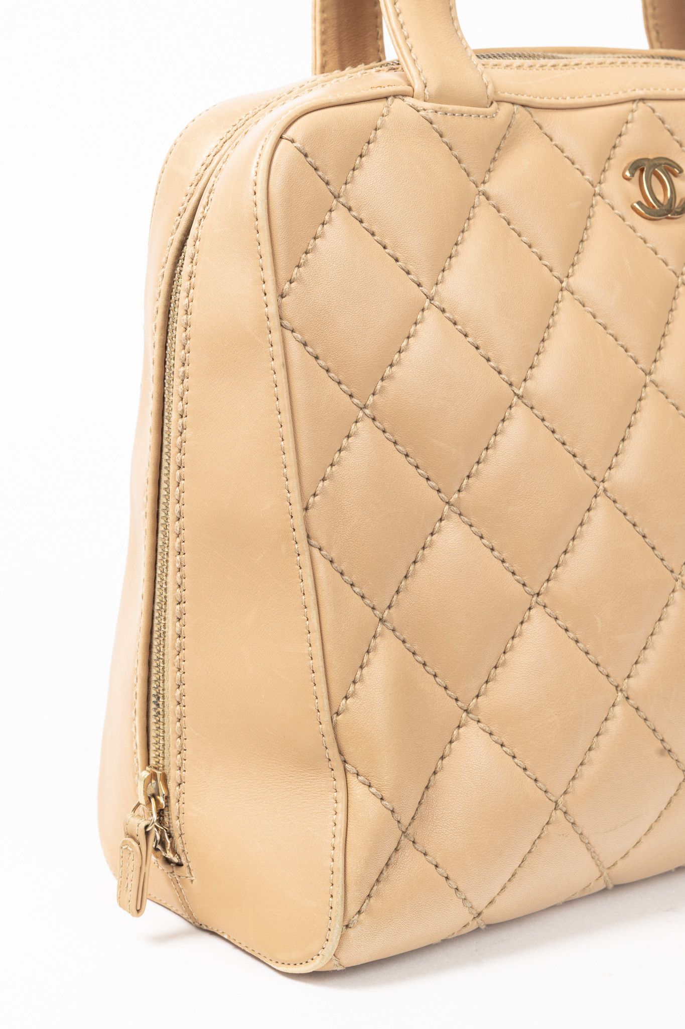 Chanel Chanel Wild Stitch Sand CC Quilted Leather Tote Size ONE SIZE - 9 Thumbnail