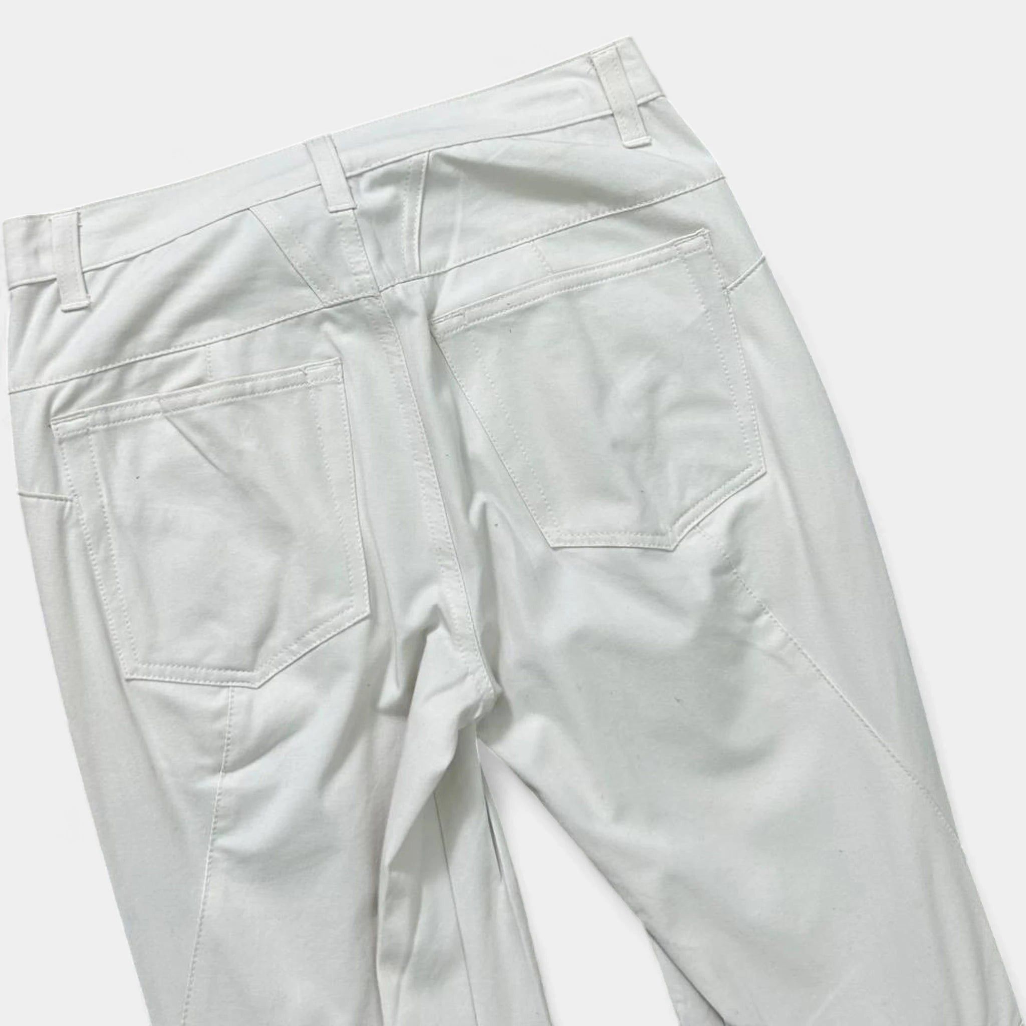 Marithe + Francois Girbaud Marithé + François Girbaud White Nylon Flared Pants Size 27" / US 4 / IT 40 - 6 Thumbnail