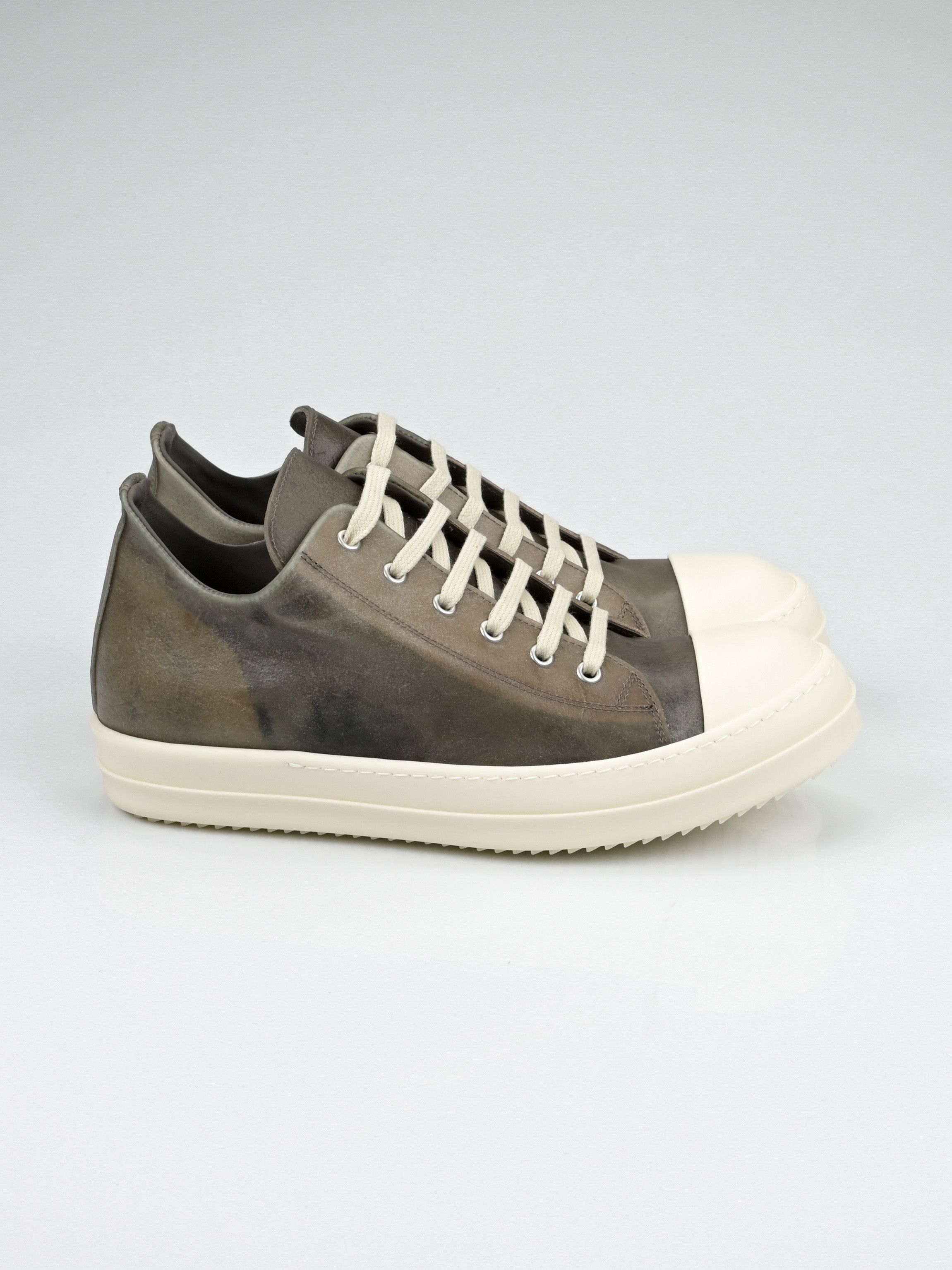 Rick Owens NEW Transparent Leather Low Top Ramones Size US 9 / EU 42 - 3 Thumbnail