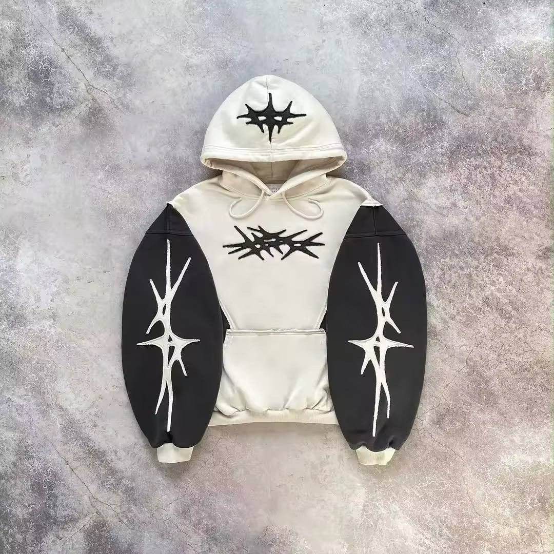 Japanese Brand × Vintage gothic hoodie with geometric embroidery Size US L / EU 52-54 / 3 - 1 Thumbnail