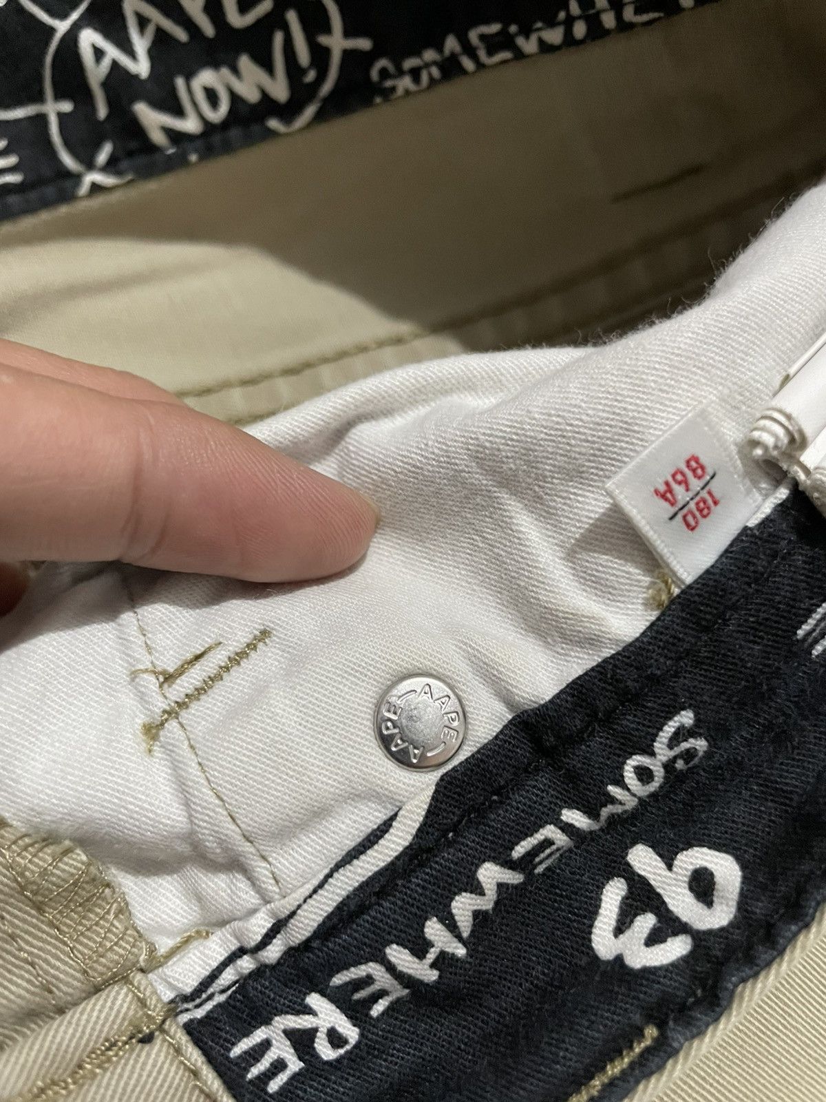 Aape CRAZY Aape chinos AOP Size US 35 - 19 Thumbnail