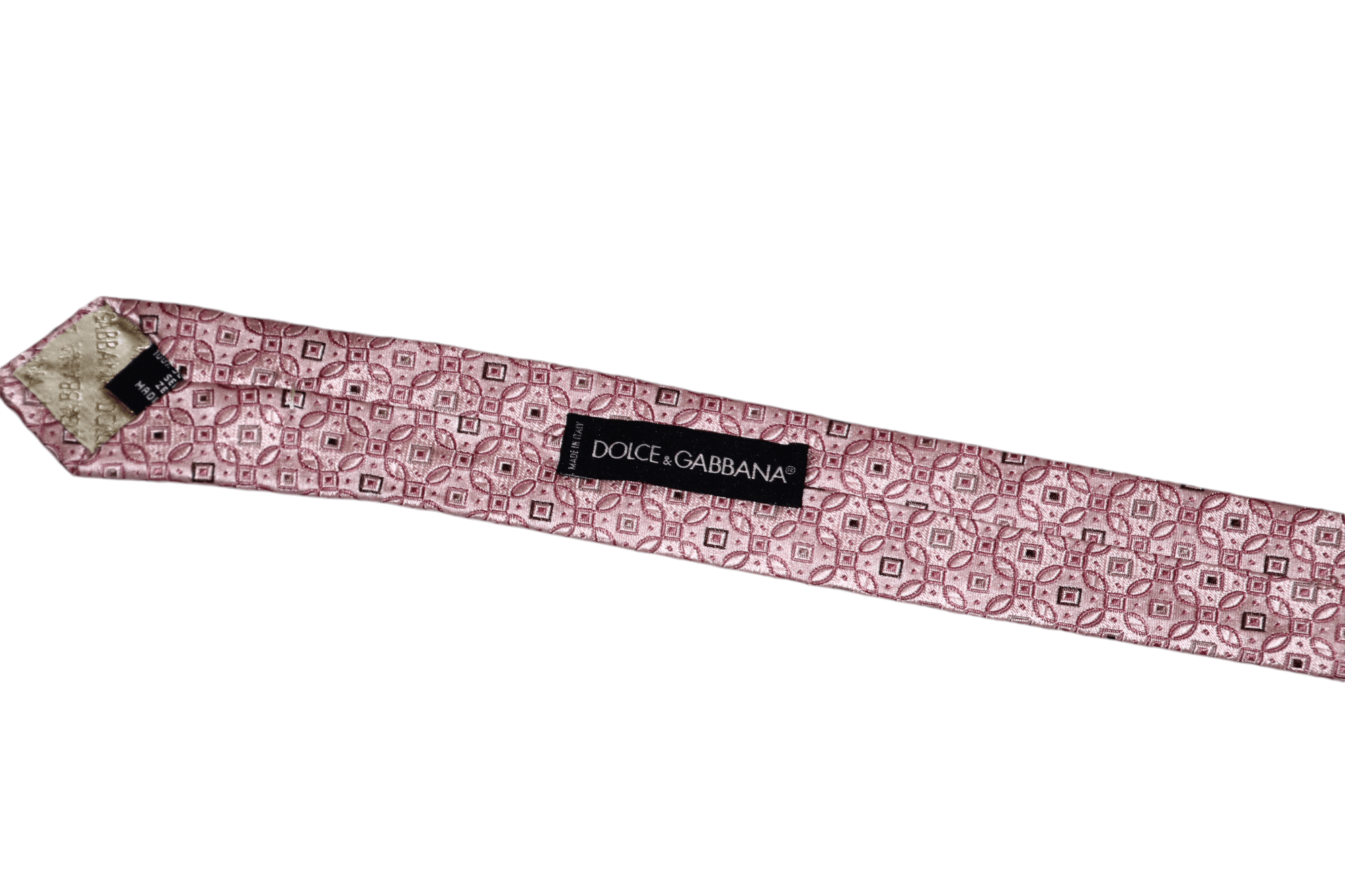 Dolce & Gabbana Dolce & Gabbana Luxury Design Geometric Jacquard Silk Tie Size ONE SIZE - 4 Thumbnail
