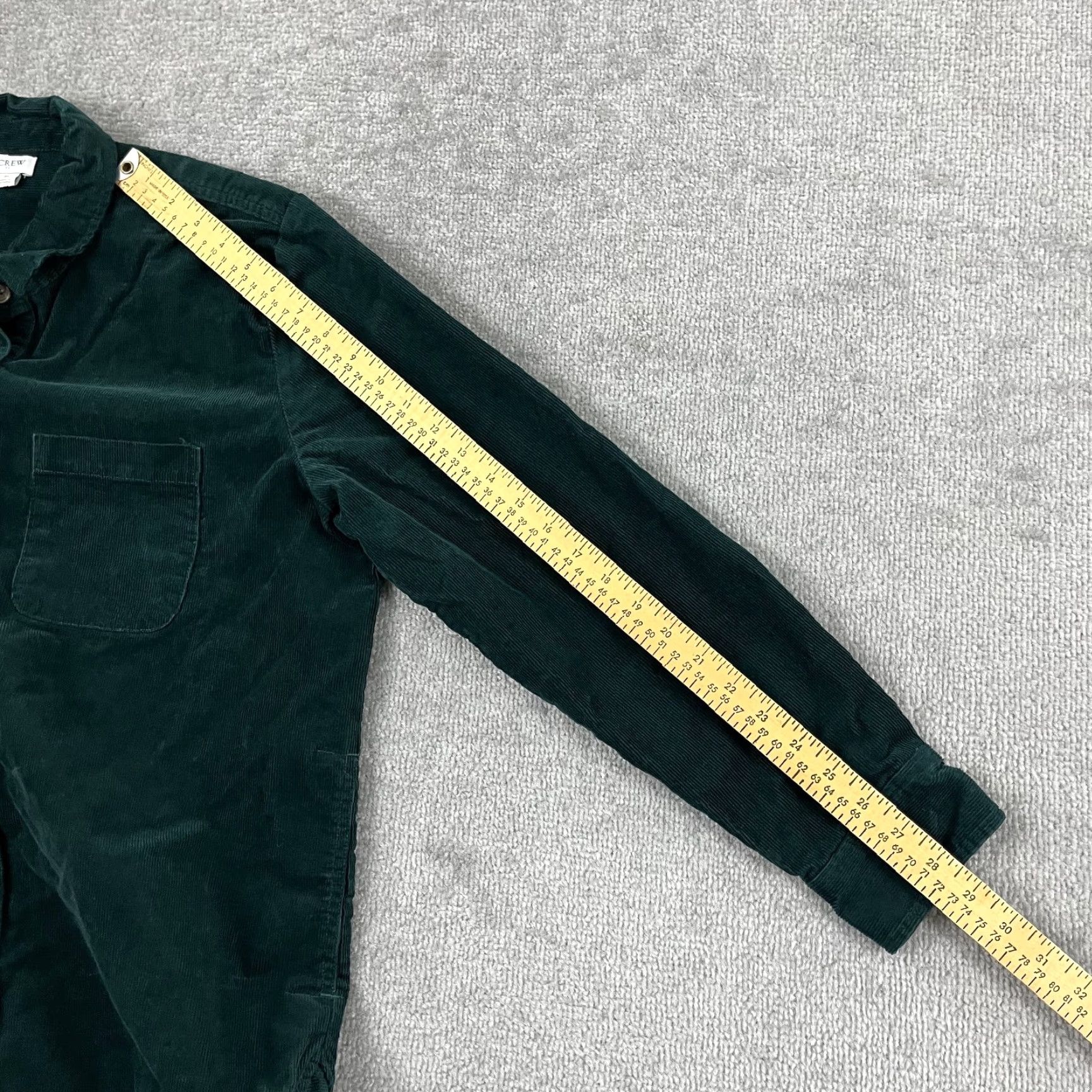 J.Crew J.CREW Shirt Jacket Shacket Womens Medium Oversized Green Corduroy Pocket Button Size M / US 6-8 / IT 42-44 - 5 Thumbnail