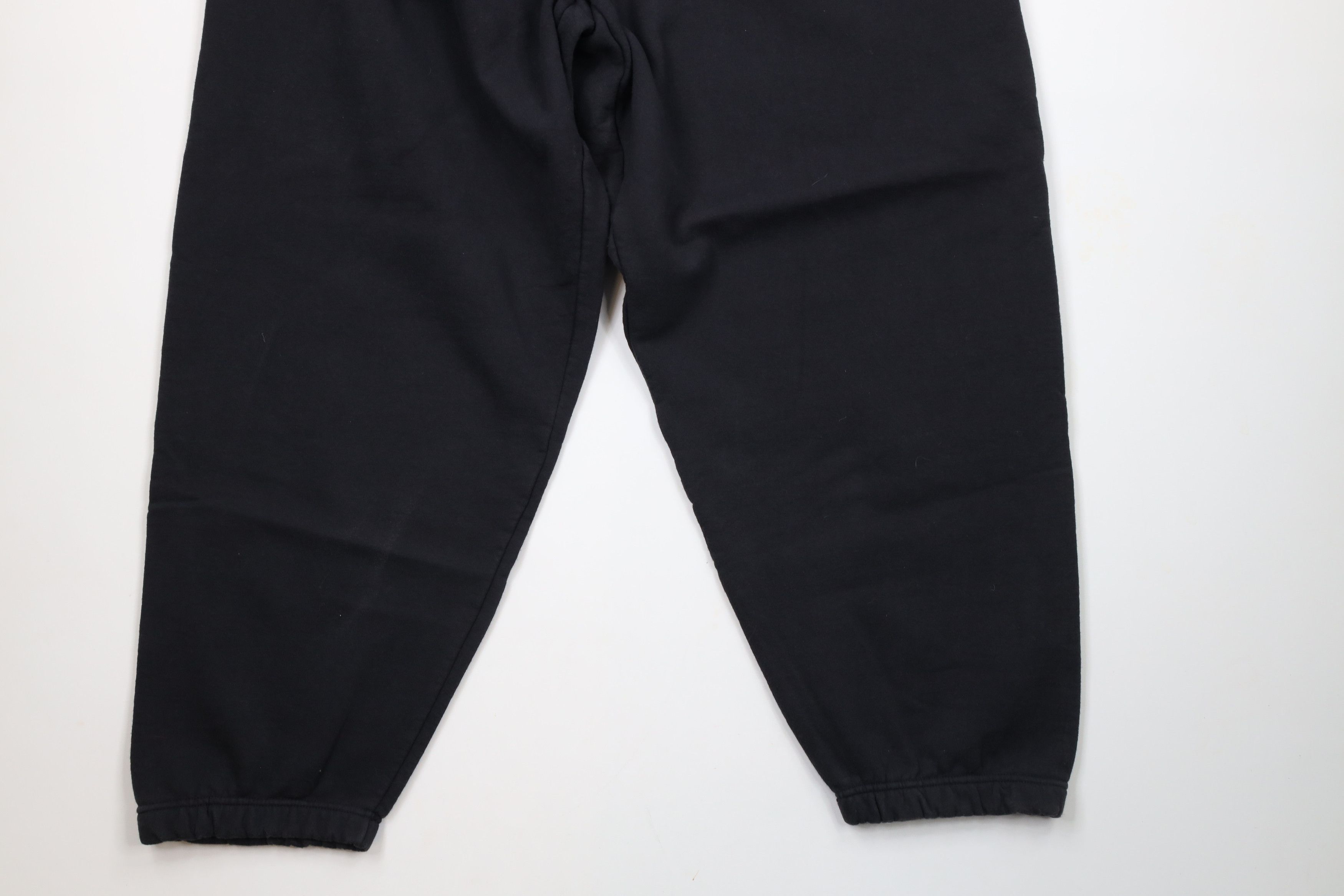 Starter × Vintage Vintage 90s Starter Cuffed Sweatpants Joggers Black Size US 40 / EU 56 - 4 Thumbnail