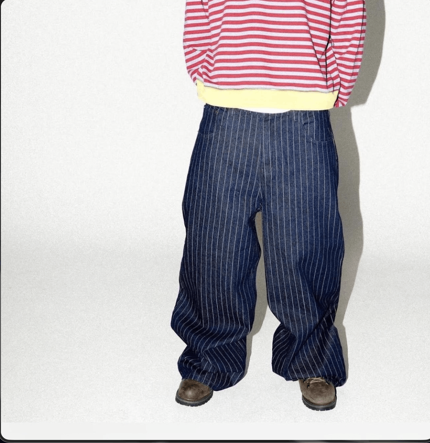 The GV Gallery Hidden Season Baggy Pinstripe Denim Size US 30 / EU 46 - 5 Thumbnail
