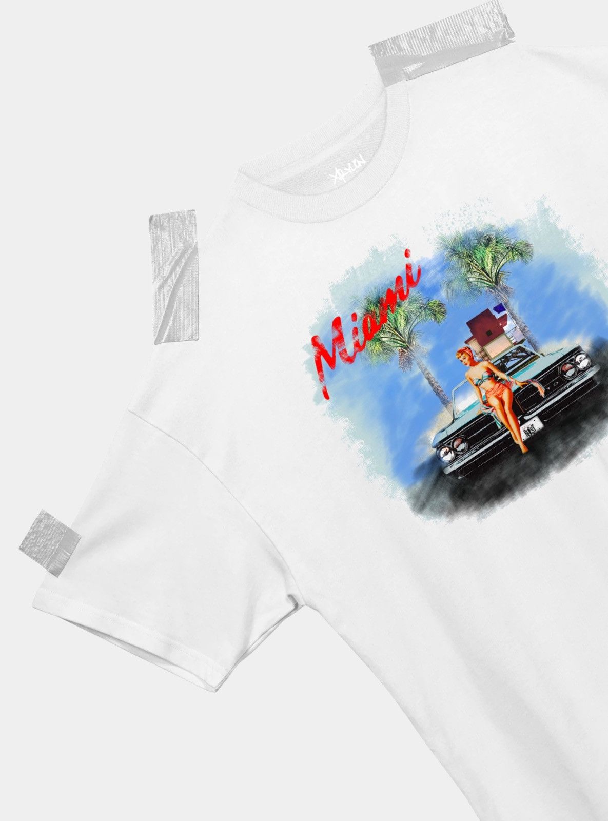 Designer × Vintage Xrylon- Miami Premium Tee Size US L / EU 52-54 / 3 - 3 Thumbnail