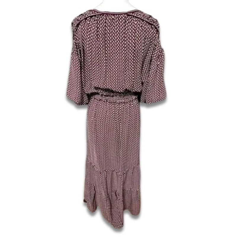 Other Max Studio Maxi Dress Geometric Tie-Neck Multicolor S NWT Size S / US 4 / IT 40 - 5 Thumbnail