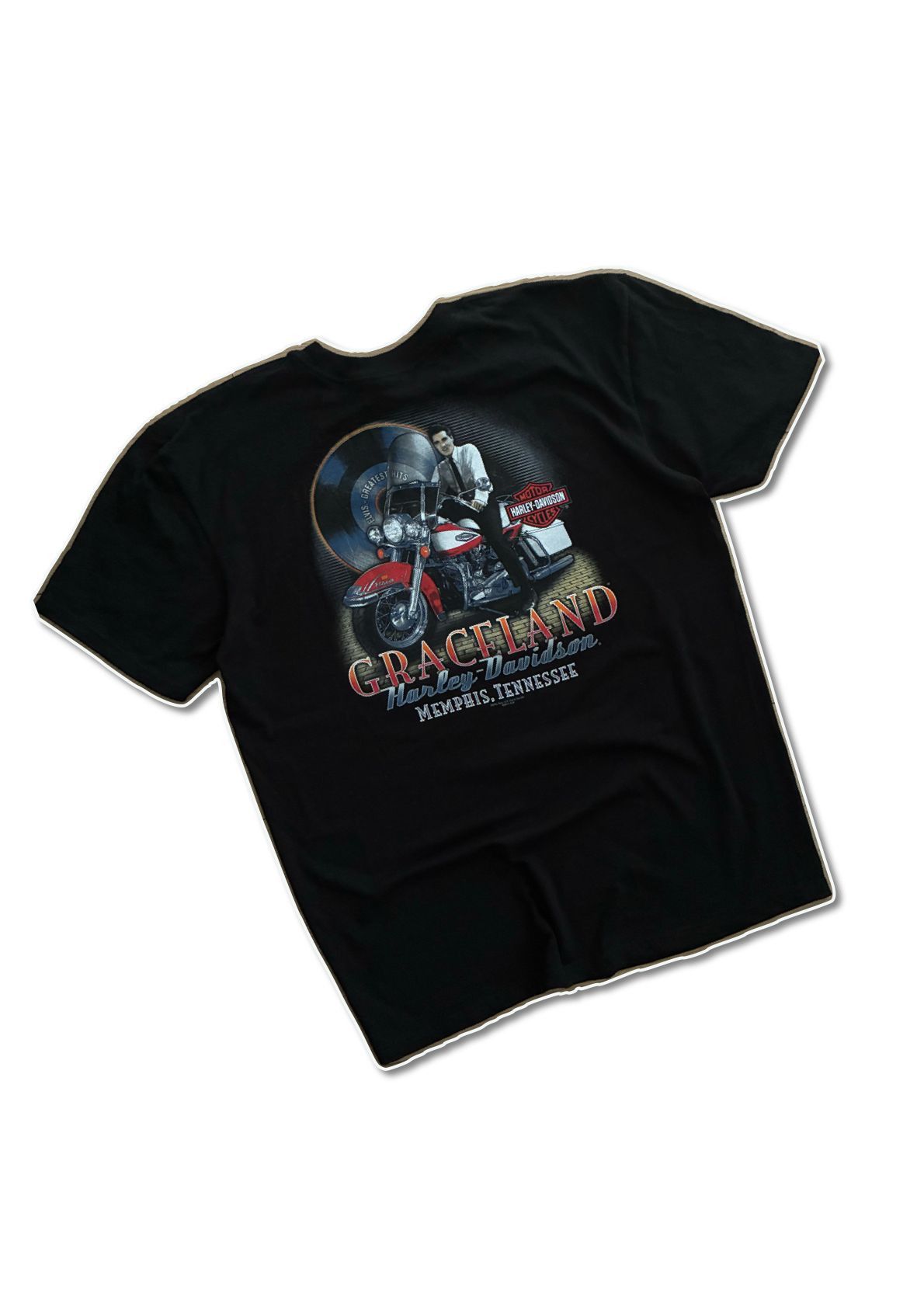 Harley Davidson Vintage Harley Davidson Elvis Presley band tee rock racing Size US L / EU 52-54 / 3 - 1 Thumbnail