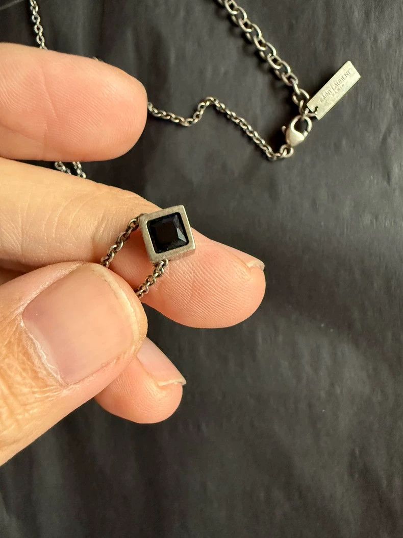 Yves Saint Laurent Saint LaurentBlack Agate Necklace 2502-Nextarrow Size ONE SIZE - 4 Thumbnail