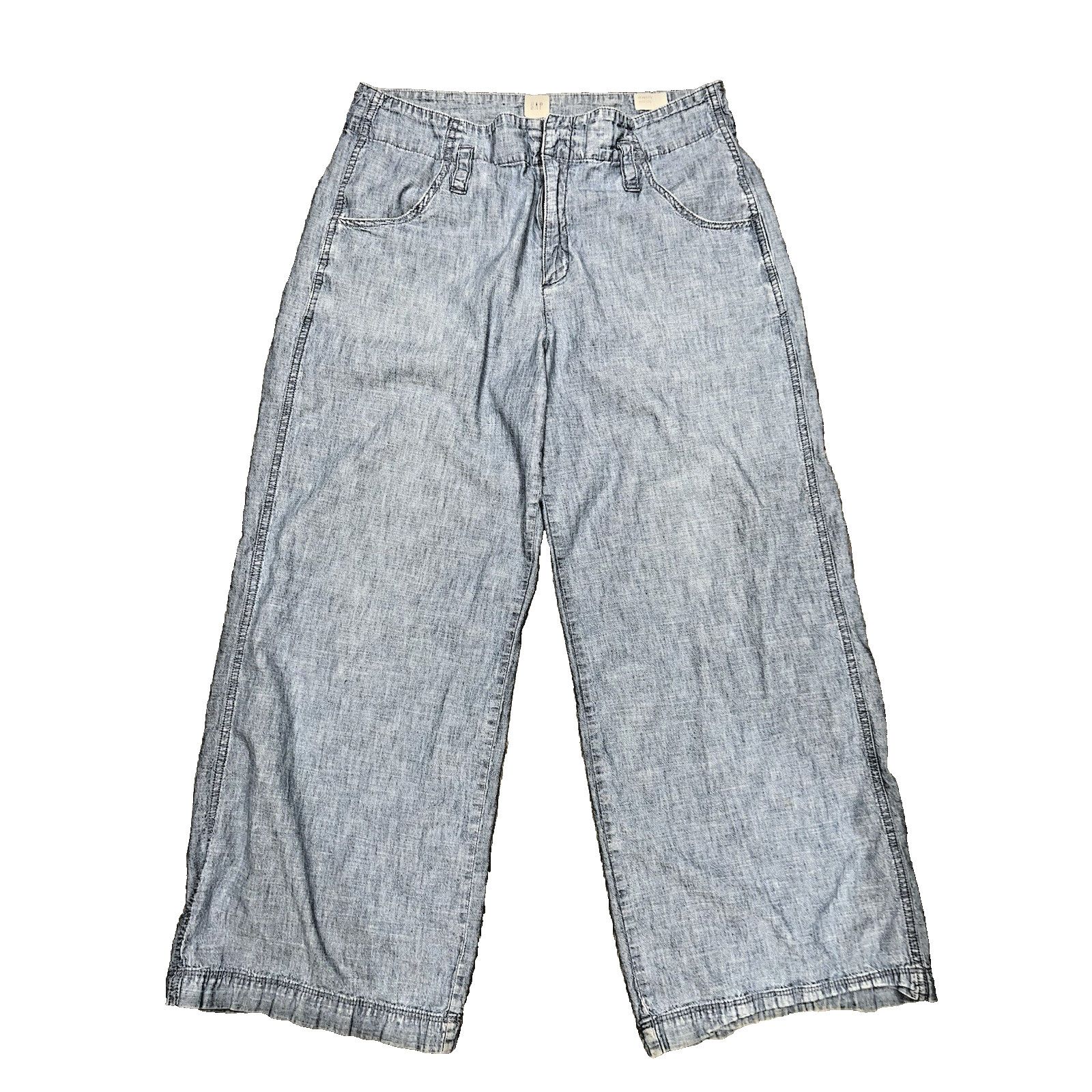 Gap GAP Retro Cut Y2K Light Blue VTG Cotton Pants Pet 12 A001366 Size 34" / US 12 / IT 48 - 1 Thumbnail