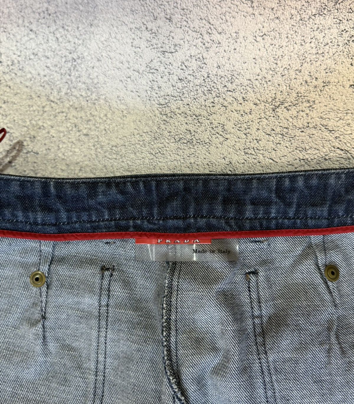 Prada Prada Women’s Jeans Dark Indigo Blue Red Tab Size 42IT Italy Size 28" / US 6 / IT 42 - 13 Thumbnail