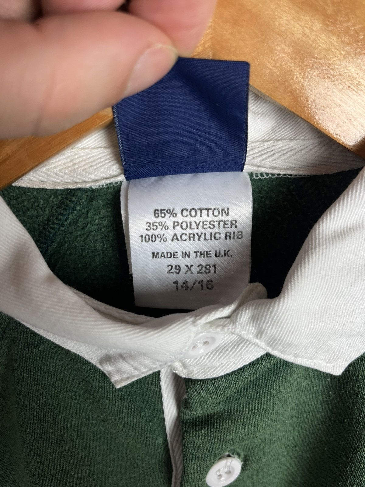 Umbro Vintage Umbro Rugby 1924 Collared Button Sweatshirt Rare Size US S / EU 44-46 / 1 - 14 Thumbnail