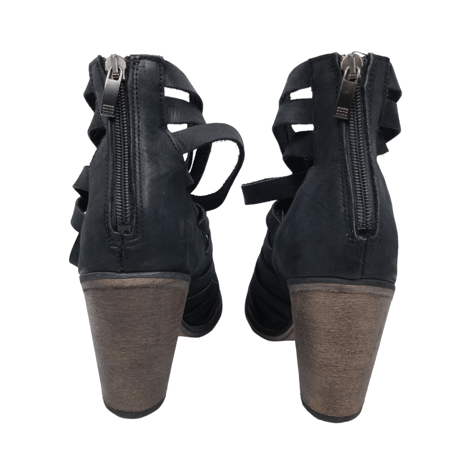 Free People Hybrid Strappy Stacked Heel Ankle Boots Size US 8 / IT 38 - 4 Thumbnail