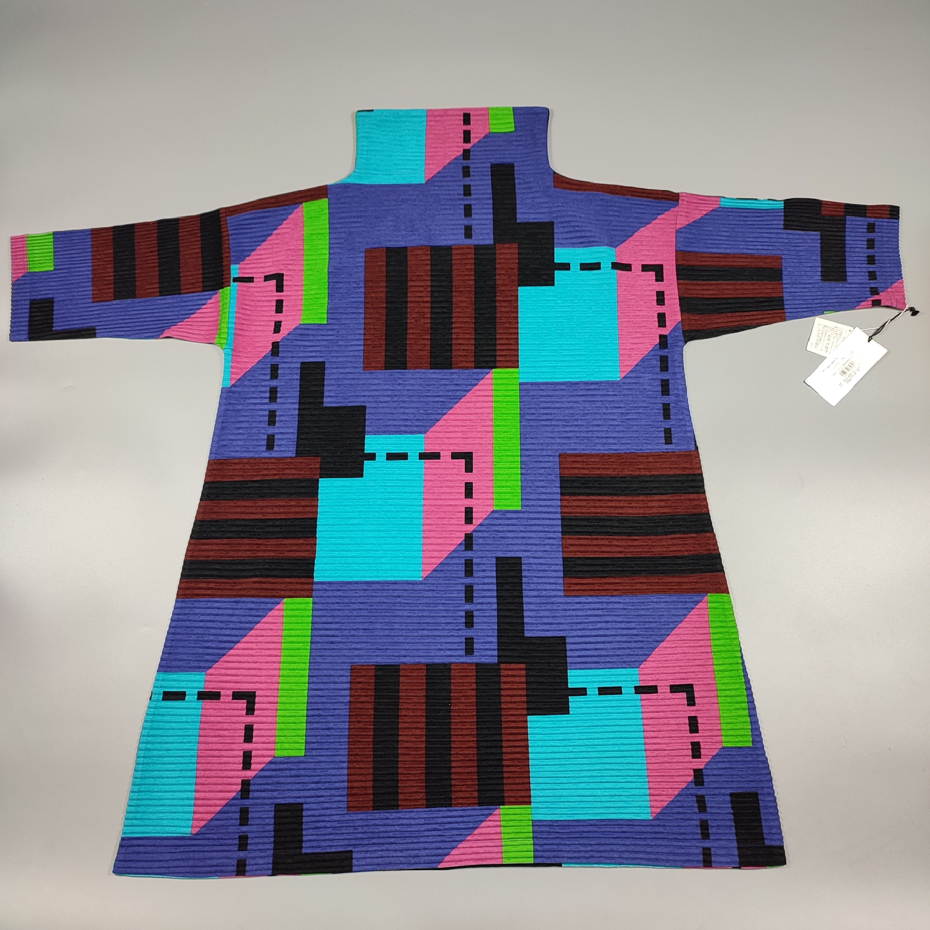 image of Issey Miyake Me Multicolor Pleated Dress, Women's