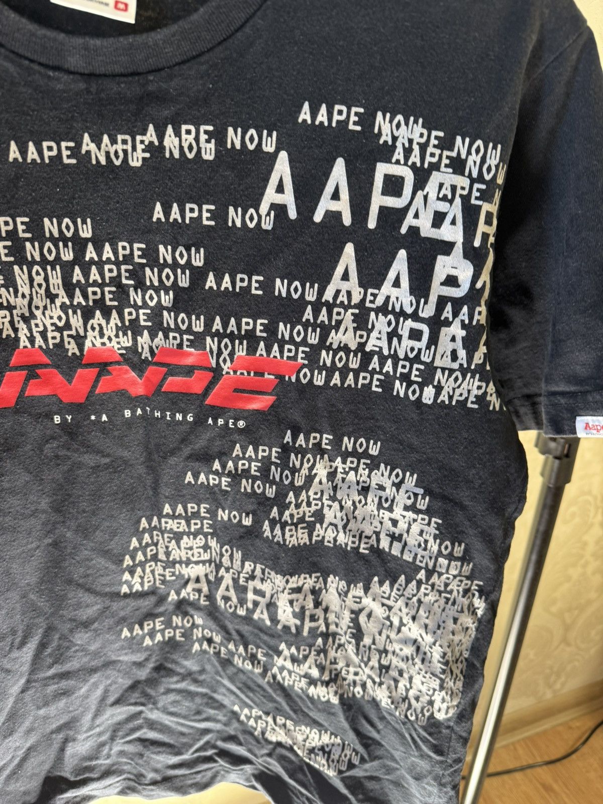 Aape AAPE BLACK T-SHIRT GRAPHIC PRINT STREETWEAR STYLE SIZE M Size US M / EU 48-50 / 2 - 3 Thumbnail