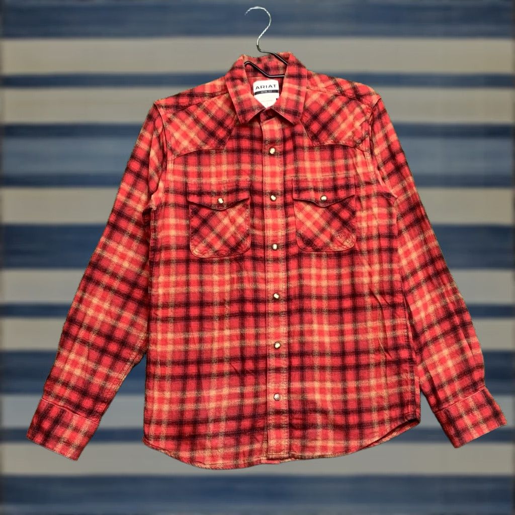 Ariat Ariat Button-Up Shirt Mens Small Red Flannel 2000s 90s Y2K Casual Workwear Plaid Button Down Collared Short Description: Regular Fit Size US S / EU 44-46 / 1 - 1 Thumbnail