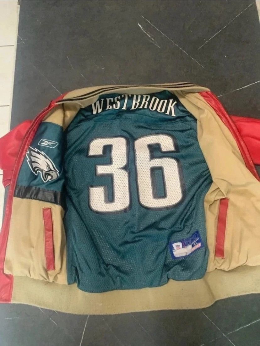 Vintage VintageReversible Reebok NFL Eagles Leather Jacket Westbrook Size US XS / EU 42 / 0 - 3 Thumbnail