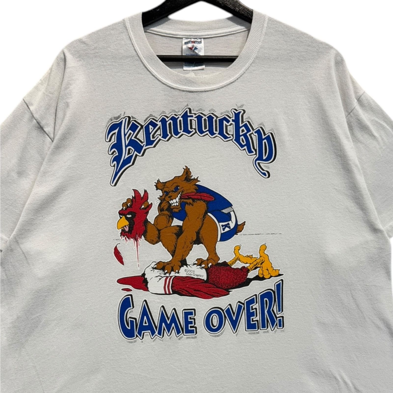 Jerzees Vintage University of Kentucky Basketball Mascot Tee XL Size US XL / EU 56 / 4 - 2 Thumbnail