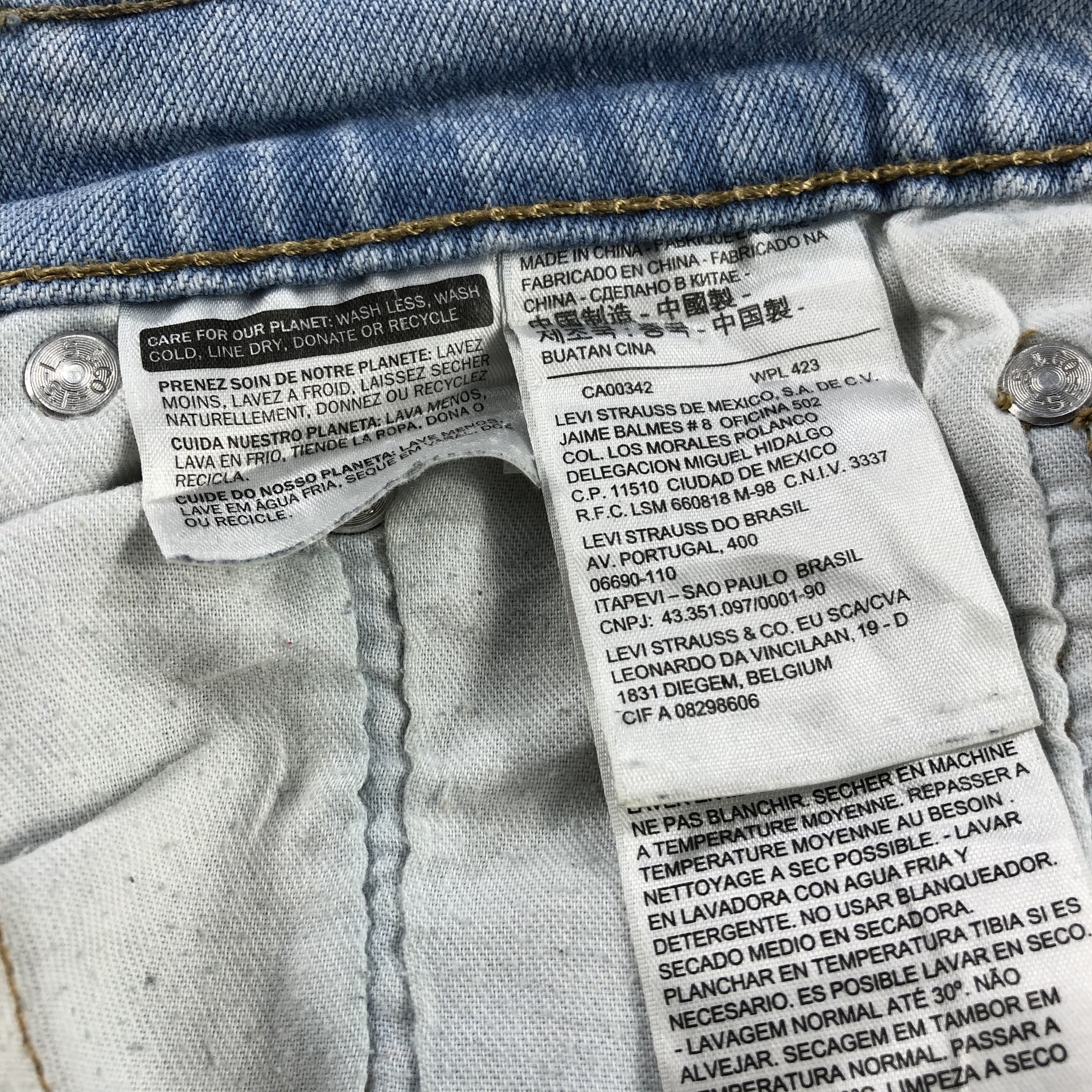 Levi's × Vintage Vintage Light Wash Levis 513 Jeans-JM3071 Size US 32 / EU 48 - 13 Thumbnail