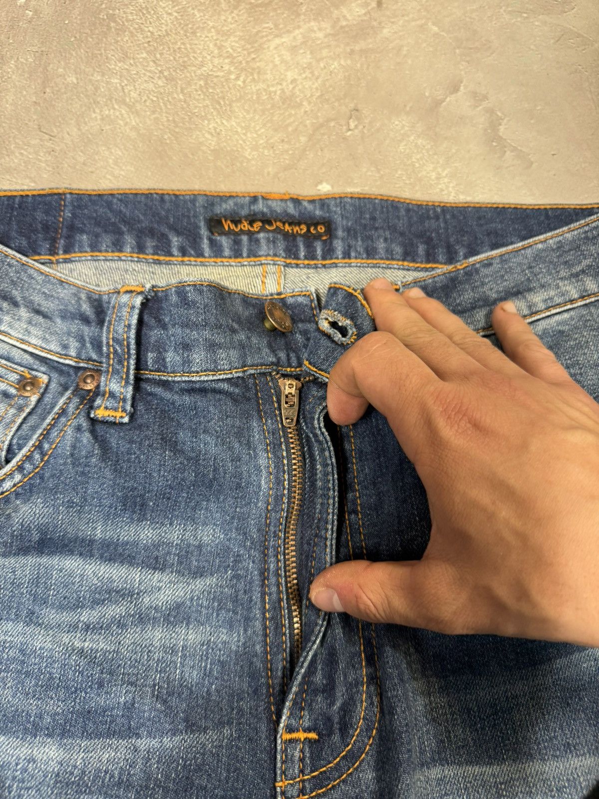 Nudie Jeans Vintage Nudie Jeans Lean Dean Japanese Denim Pants Size US 31 - 9 Thumbnail