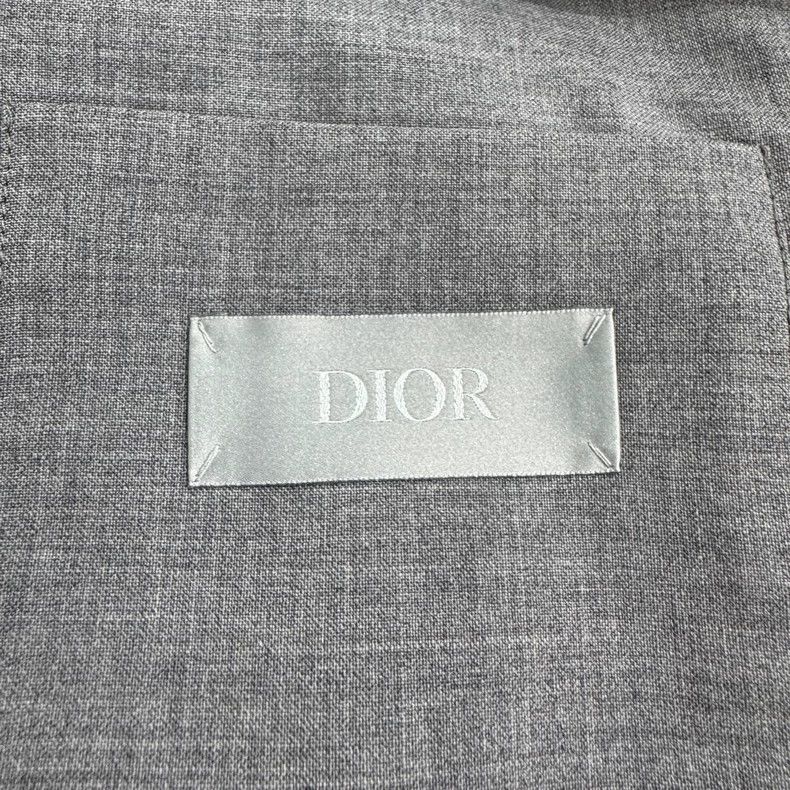 Dior Dior Gray wool blended canvas suit 2505-Nextarrow Size 44R - 3 Thumbnail