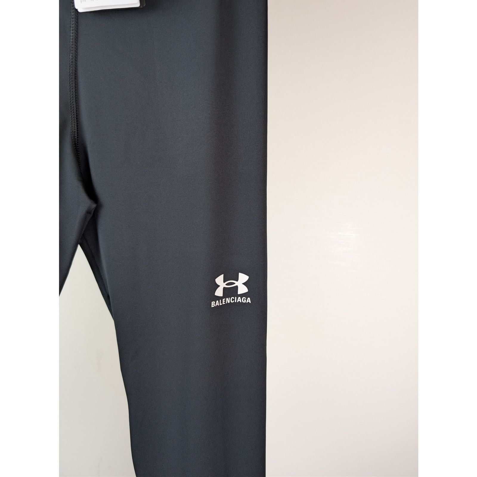 Balenciaga × Under Armour o1rshd1 Light Spandex Legging Pants in Black / White Size US 32 / EU 48 - 5 Thumbnail