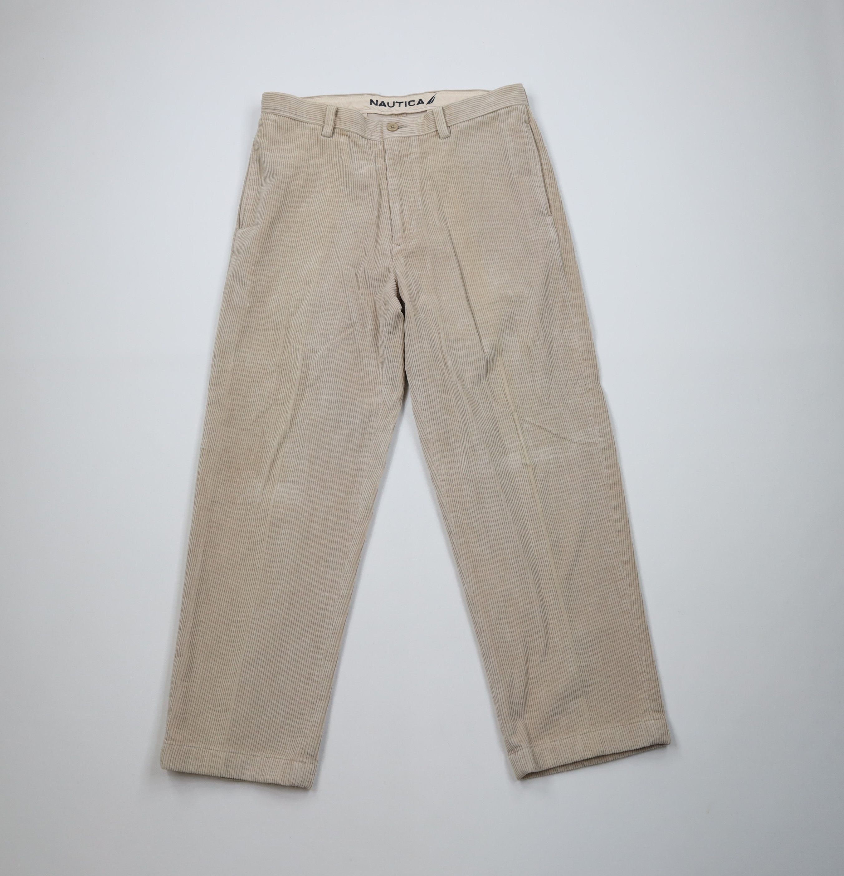 Nautica Vintage 90s Nautica Fit Wide Leg Corduroy Chino Pants Size US 34 / EU 50 - 1 Thumbnail