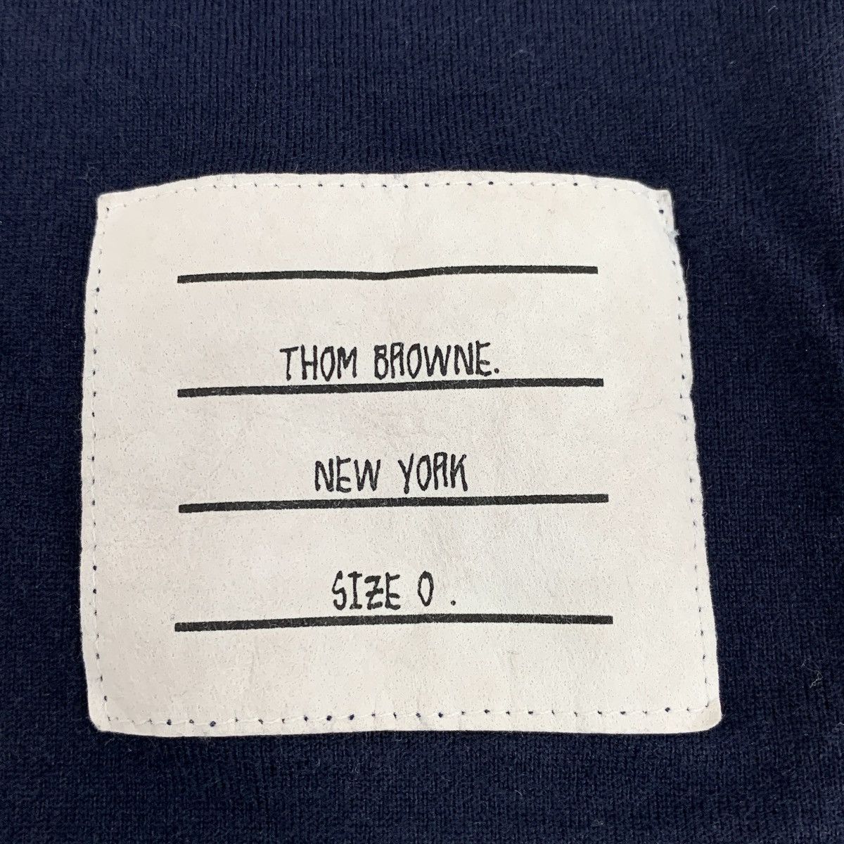 Thom Browne Thom Browne Navy Four-Bar Long Sleeve Sweatshirt K26WX Size US XS / EU 42 / 0 - 5 Thumbnail