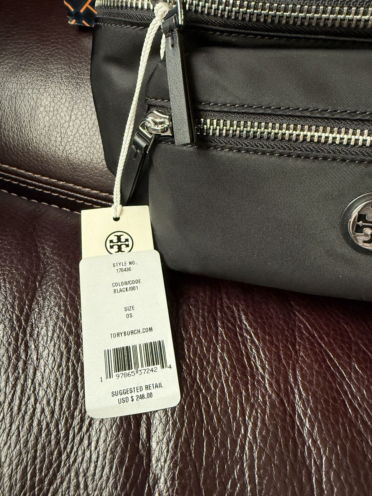 Tory Burch TORY BURCH BLACK NYLON BELT BAG FANNY PACK CROSSBODY PURSE Size ONE SIZE - 3 Thumbnail