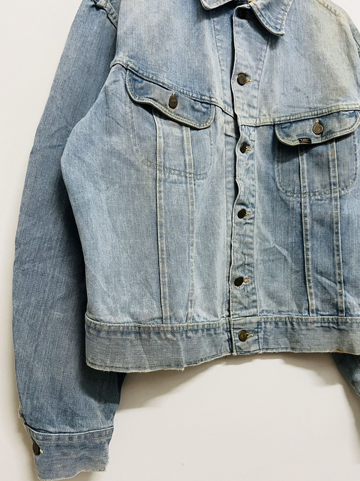 Lee × Vintage VINTAGE THRASHED LEE RIDER SANFORIZED UNION MADE JACKET Size US L / EU 52-54 / 3 - 4 Thumbnail