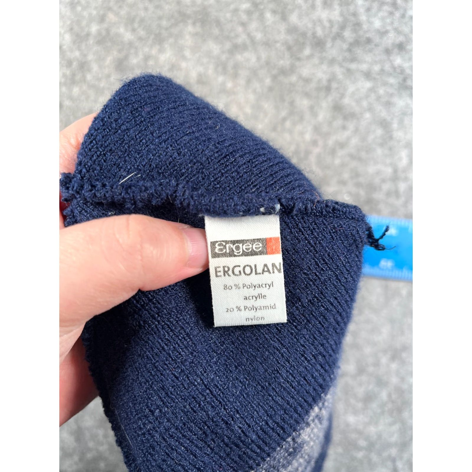 Vintage Ergee Ergolan Beanie Adult One Size Blue White Fair Isle Knit Polyacrylic Blend Hat/Cap Unisex Adults Beanie Fair Isle Outdoor Ski 90s Mens Size ONE SIZE - 6 Thumbnail