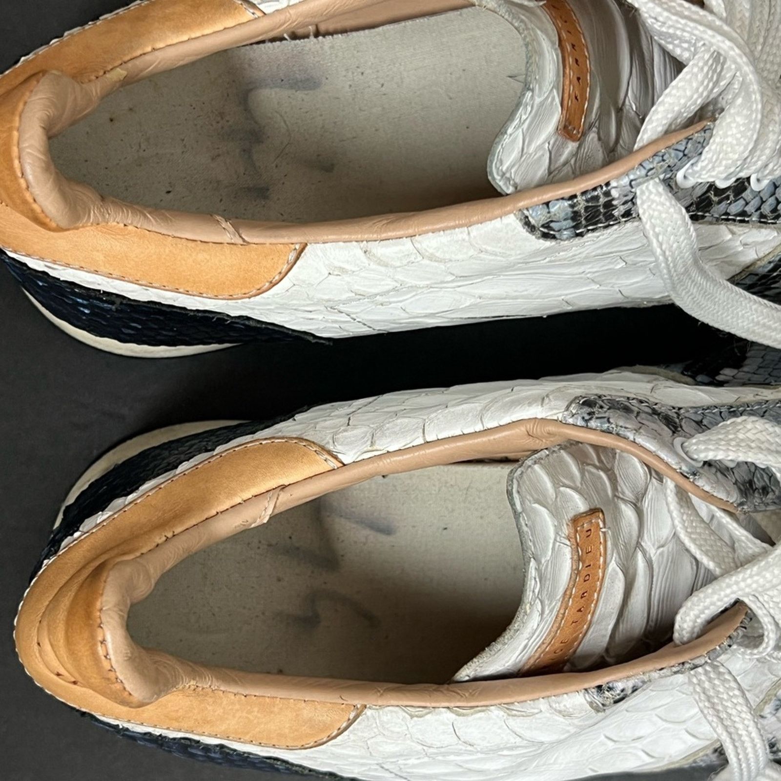 Other Fabrice Tardieu Runner Authentic Baby Python Shoes 44 $498 Size US 10 / EU 43 - 9 Thumbnail
