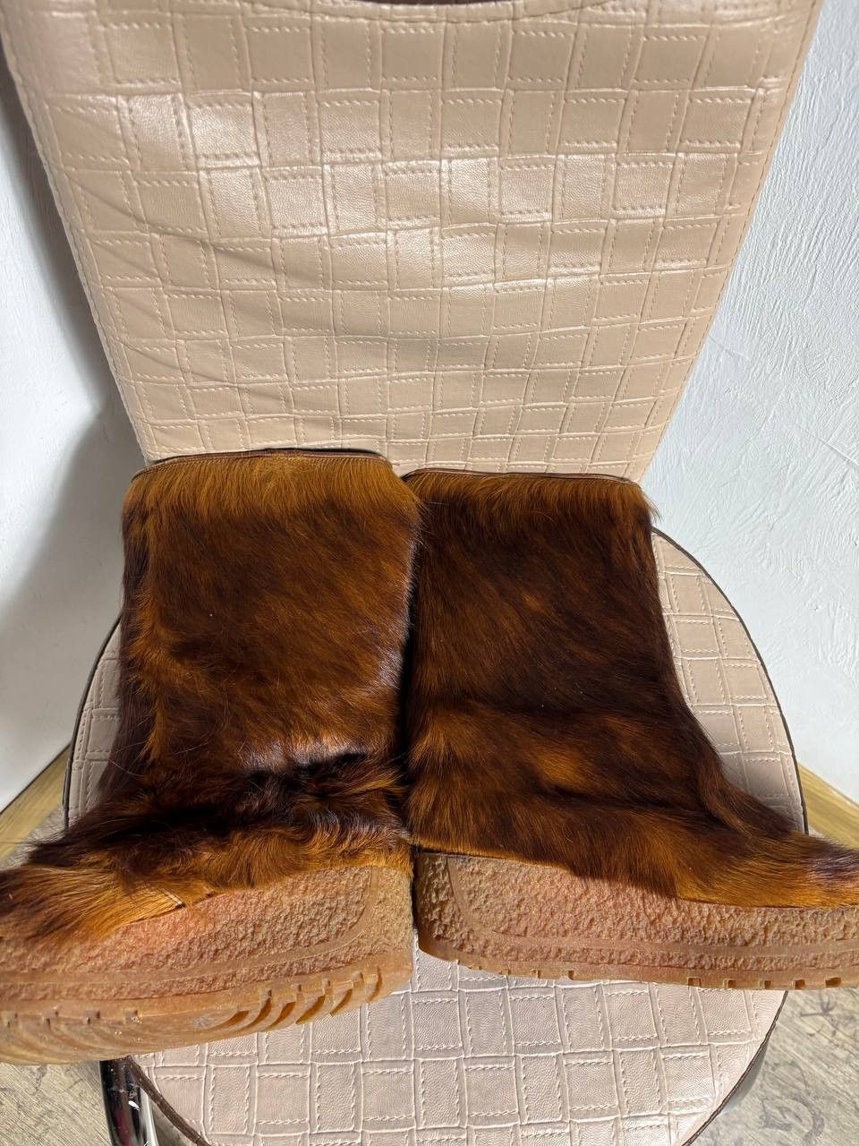 Yeti Yeti FUR Stivali Scarponi Y2K Avant Garde Vintage Boots Size US 7.5 / IT 37.5 - 5 Thumbnail