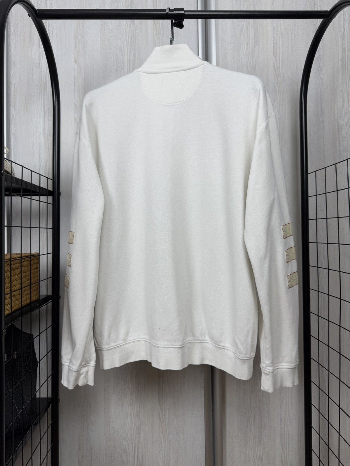 Carlo Colucci Carlo Colucci vintage white full double zip big logo sweater Size US XXL / EU 58 / 5 - 11 Thumbnail