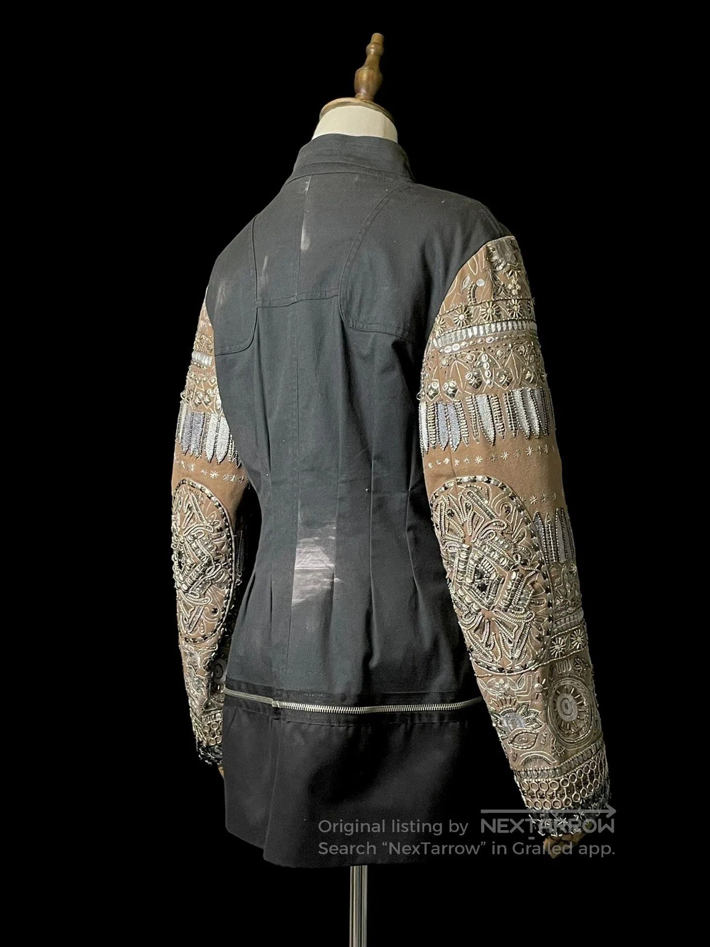Dries Van Noten drapes van noten embroidered metallic jacket. Size L / US 10 / IT 46 - 7 Thumbnail