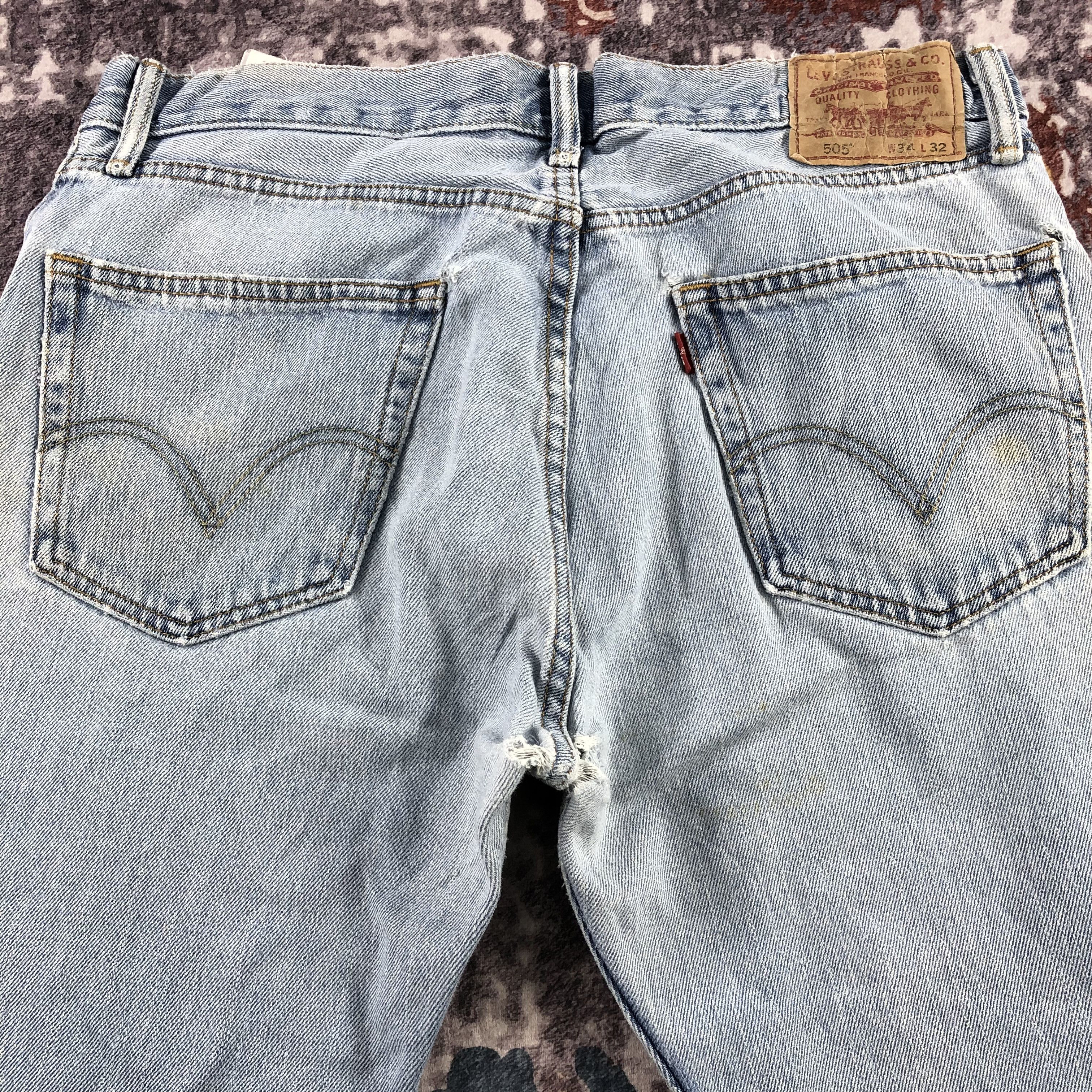 Levi's × Vintage Vintage Blue Wash Levis 505 Jeans-JM3175 Size US 34 / EU 50 - 5 Thumbnail