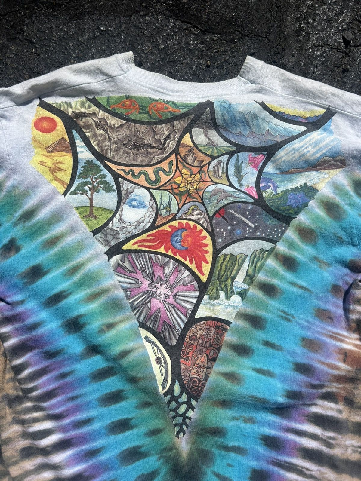 Liquid Blue Vintage 90s Liquid Blue Tie Dye XL T Shirt 1990 Janet Regan Size US XL / EU 56 / 4 - 7 Thumbnail