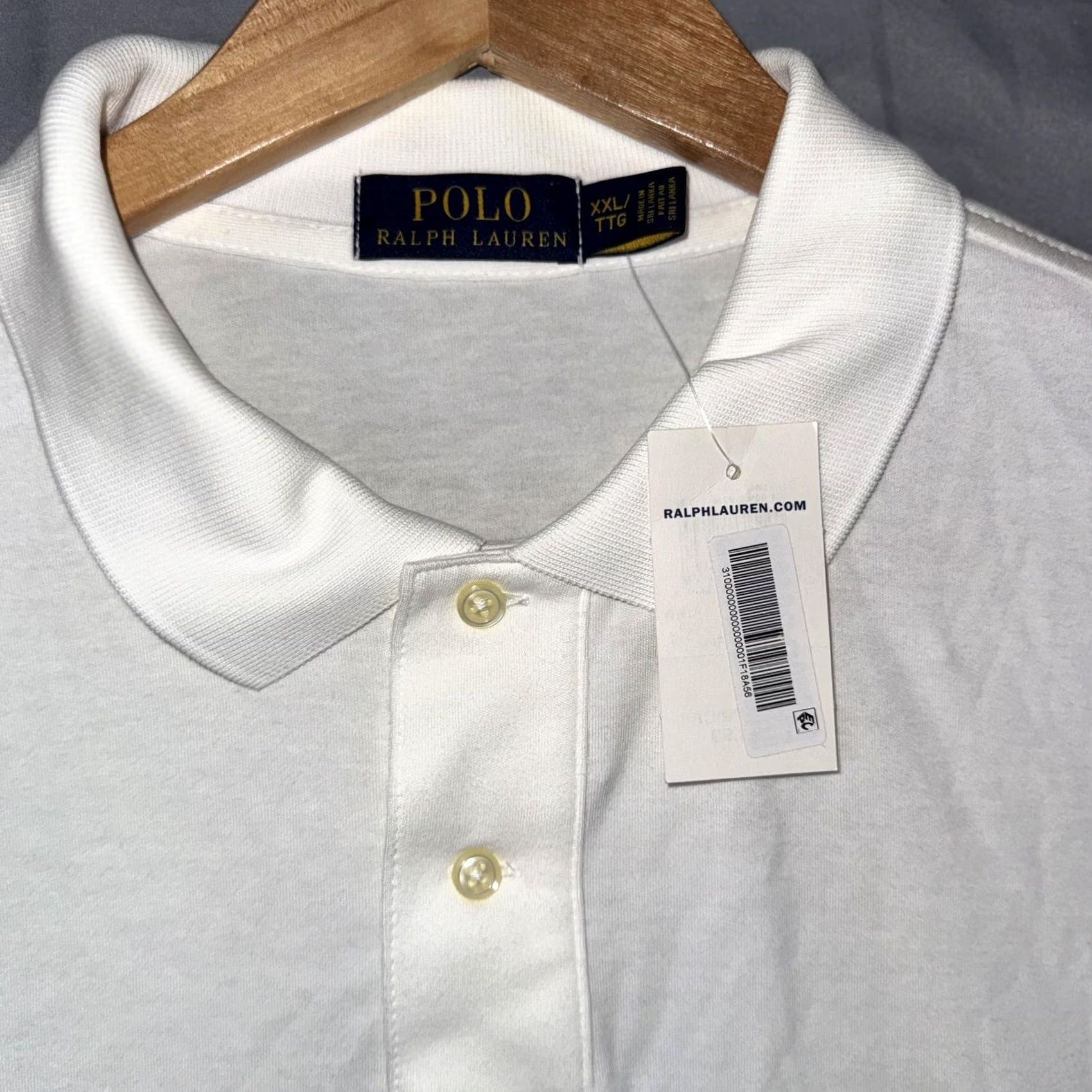 Polo Ralph Lauren Polo Ralph Lauren Polo Shirt Mens 2XL White Cotton Jersey Embroidered Pony Shirt Mens 2XL White Jersey Polo Ralph Lauren Size US XXL / EU 58 / 5 - 3 Thumbnail