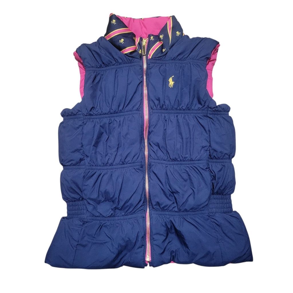 Polo Ralph Lauren Polo Ralph Lauren Girl Pink/Blue Reversible Full Zip Down Size US M / EU 48-50 / 2 - 2 Thumbnail