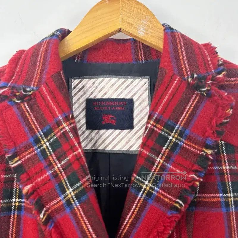 Burberry Burberry Red Wool Women's Jacket. Size M / US 6-8 / IT 42-44 - 3 Thumbnail