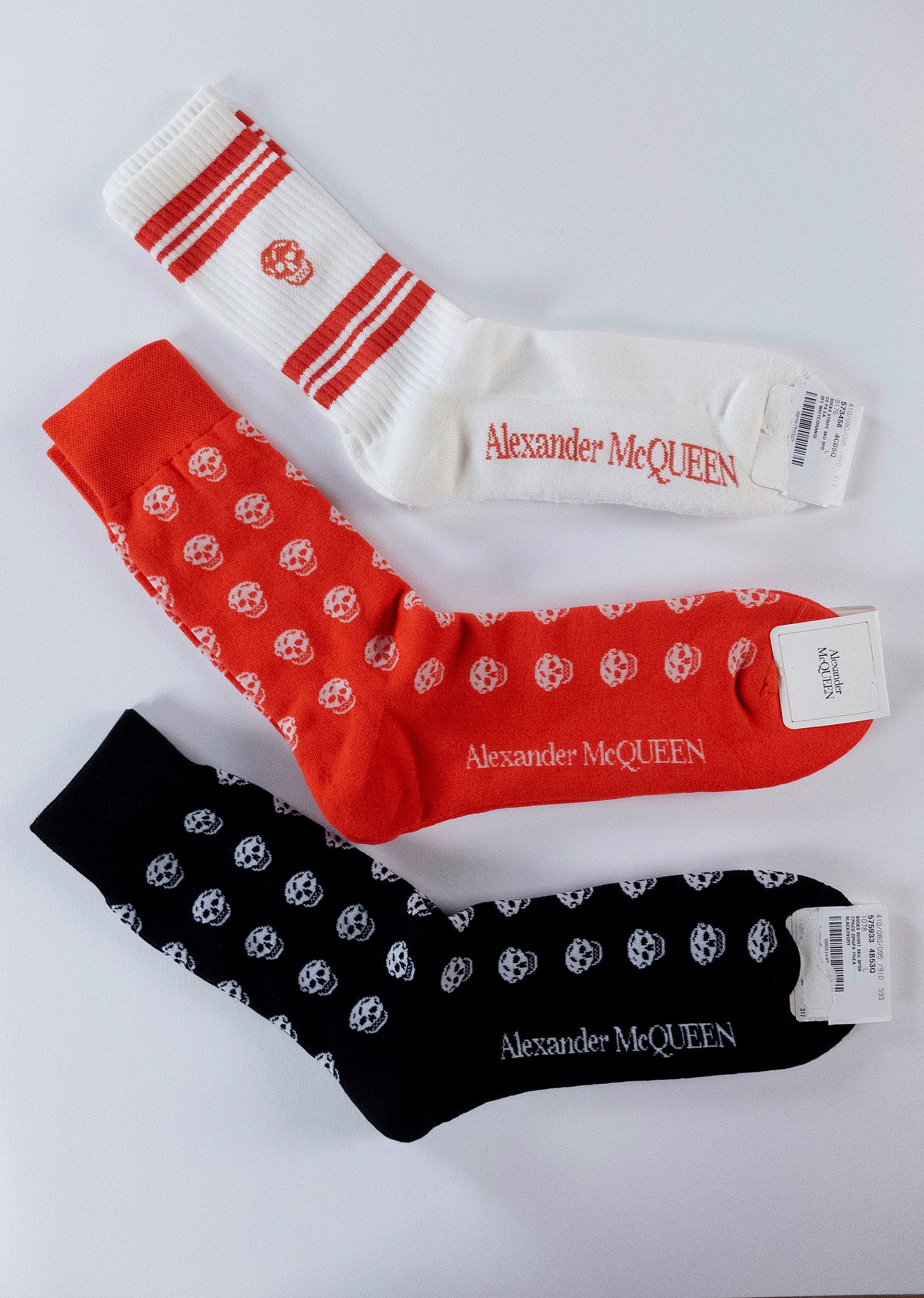 Alexander McQueen 3 pairs ALEXANDER MCQUEEN cotton crew socks Medium q Size ONE SIZE - 1 Thumbnail