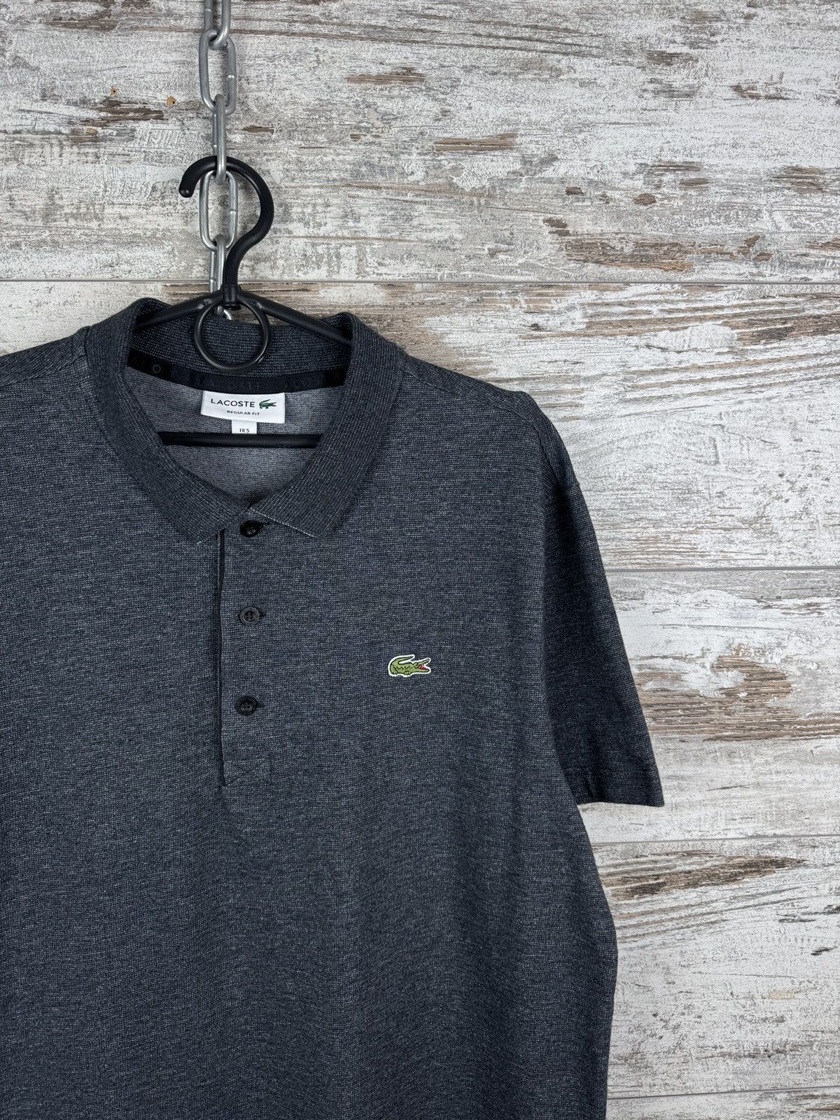 Lacoste Mens Lecoste polos luxury grey t-shirt tee size L Size US L / EU 52-54 / 3 - 2 Thumbnail