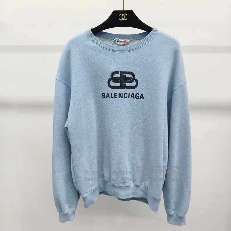 Balenciaga Balenciaga Haze Blue Zip-Up Hoodie Size US L / EU 52-54 / 3 - 1 Thumbnail