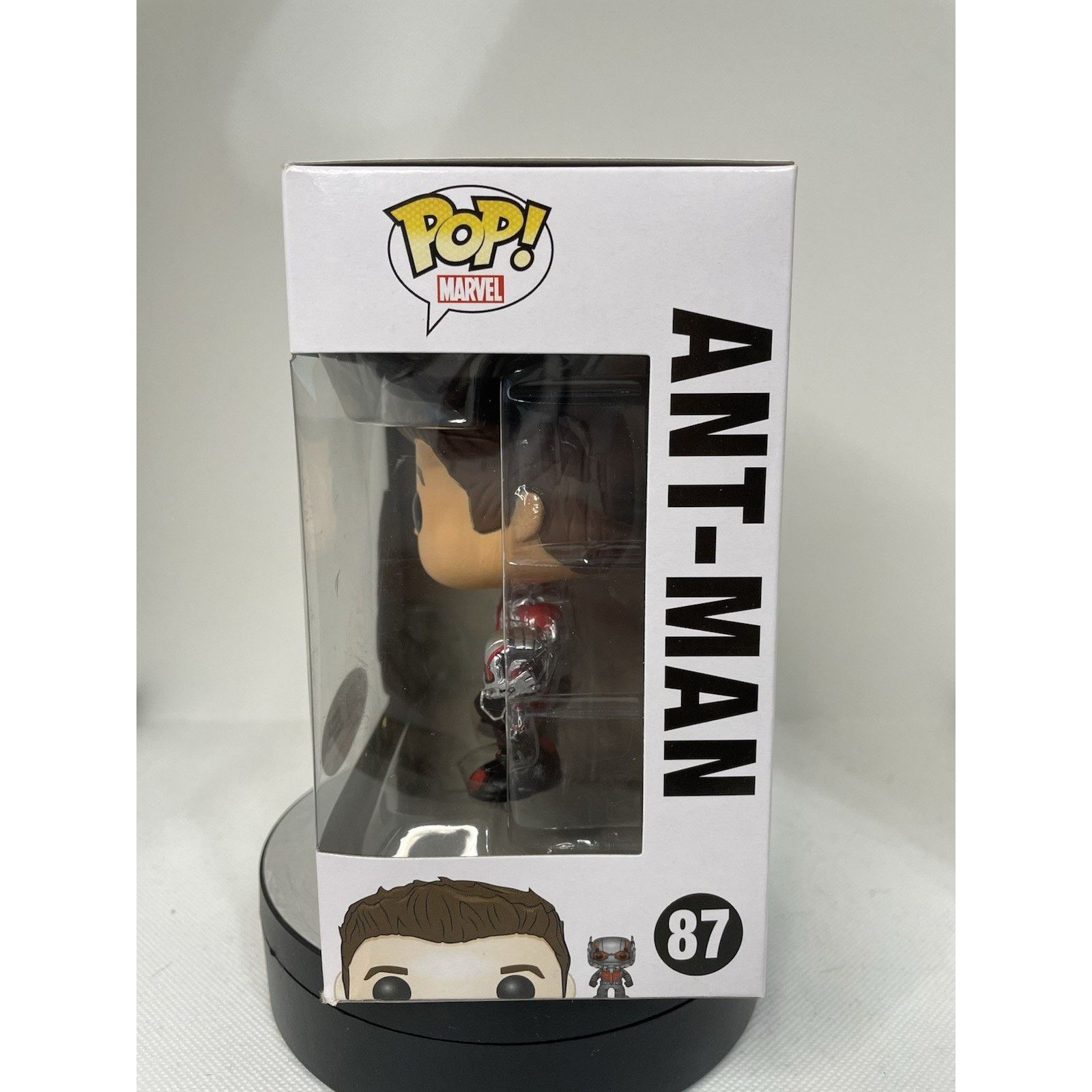 Marvel Comics Funko Pop! Ant-Man (Unmasked) #85 - With Small Ant-Man Size ONE SIZE - 3 Thumbnail