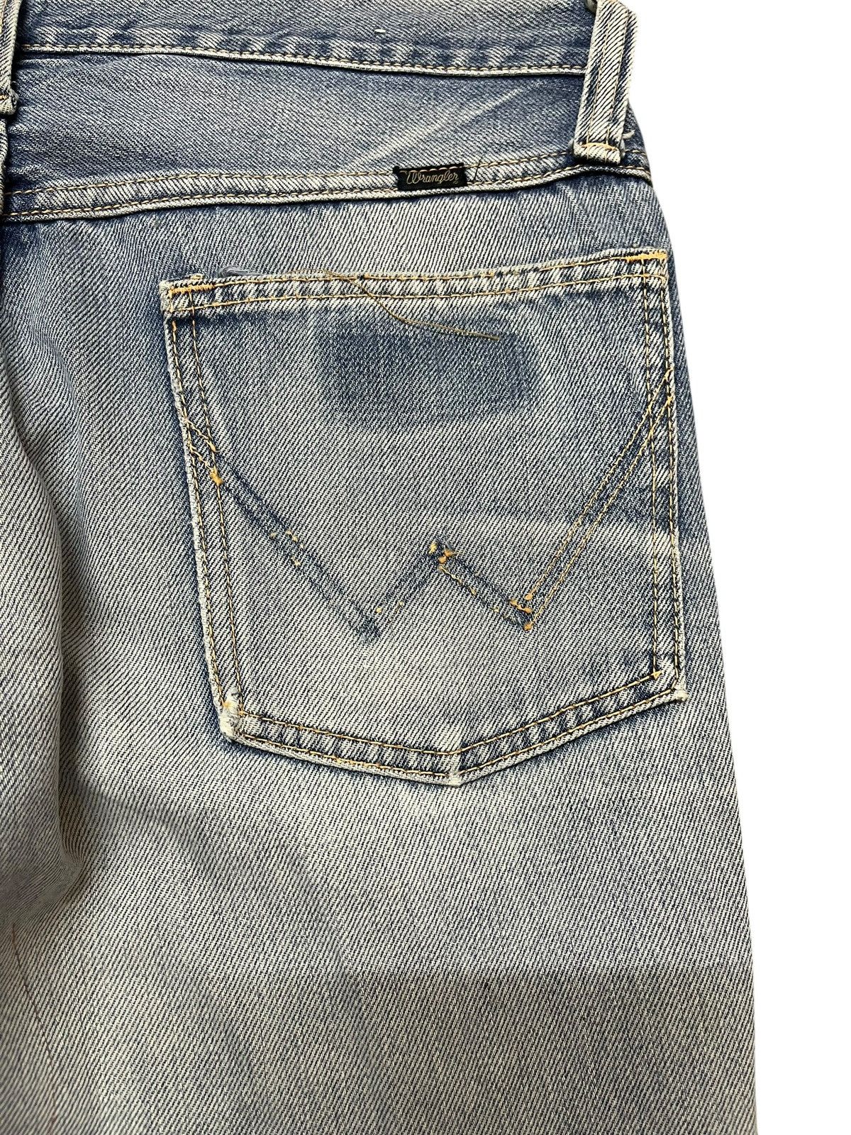 Sandro × Wrangler Vintage Wrangler Flare Faded Distressed Denim Size US 32 / EU 48 - 8 Thumbnail