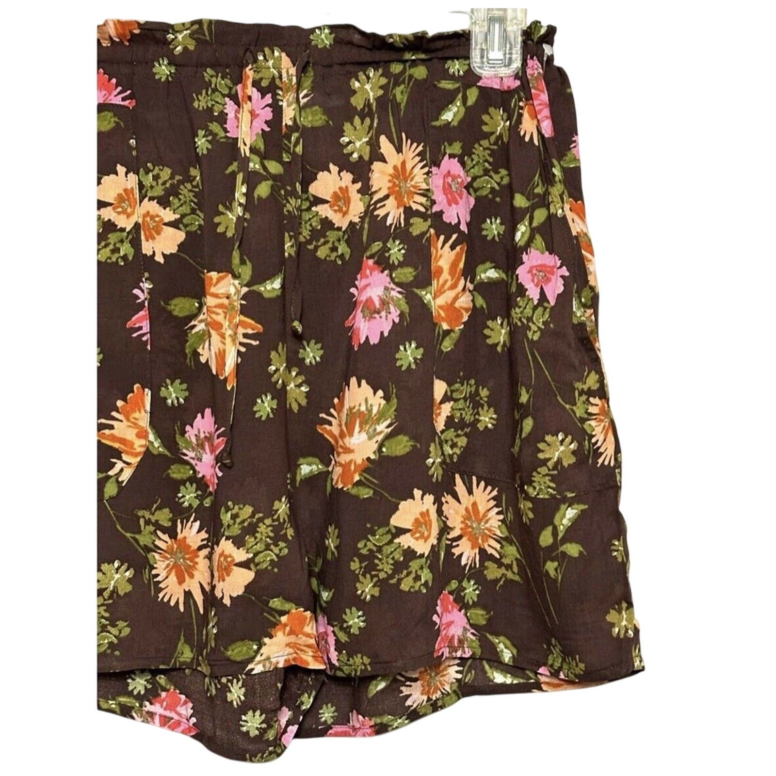 Other DR2 By Daniel Rainn Culottes Shorts Drawstring Floral L NWT Size 30" / US 8 / IT 44 - 6 Thumbnail