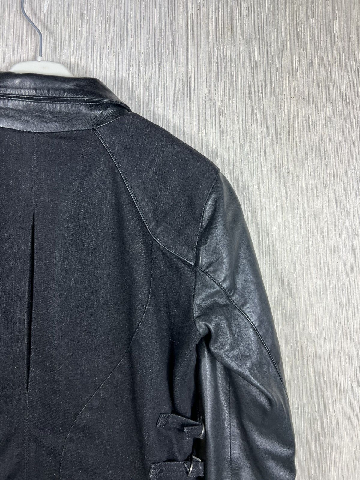 Diesel Black Gold Archive Diesel black gold denim leather jacket ties sleeves Size S / US 4 / IT 40 - 15 Thumbnail