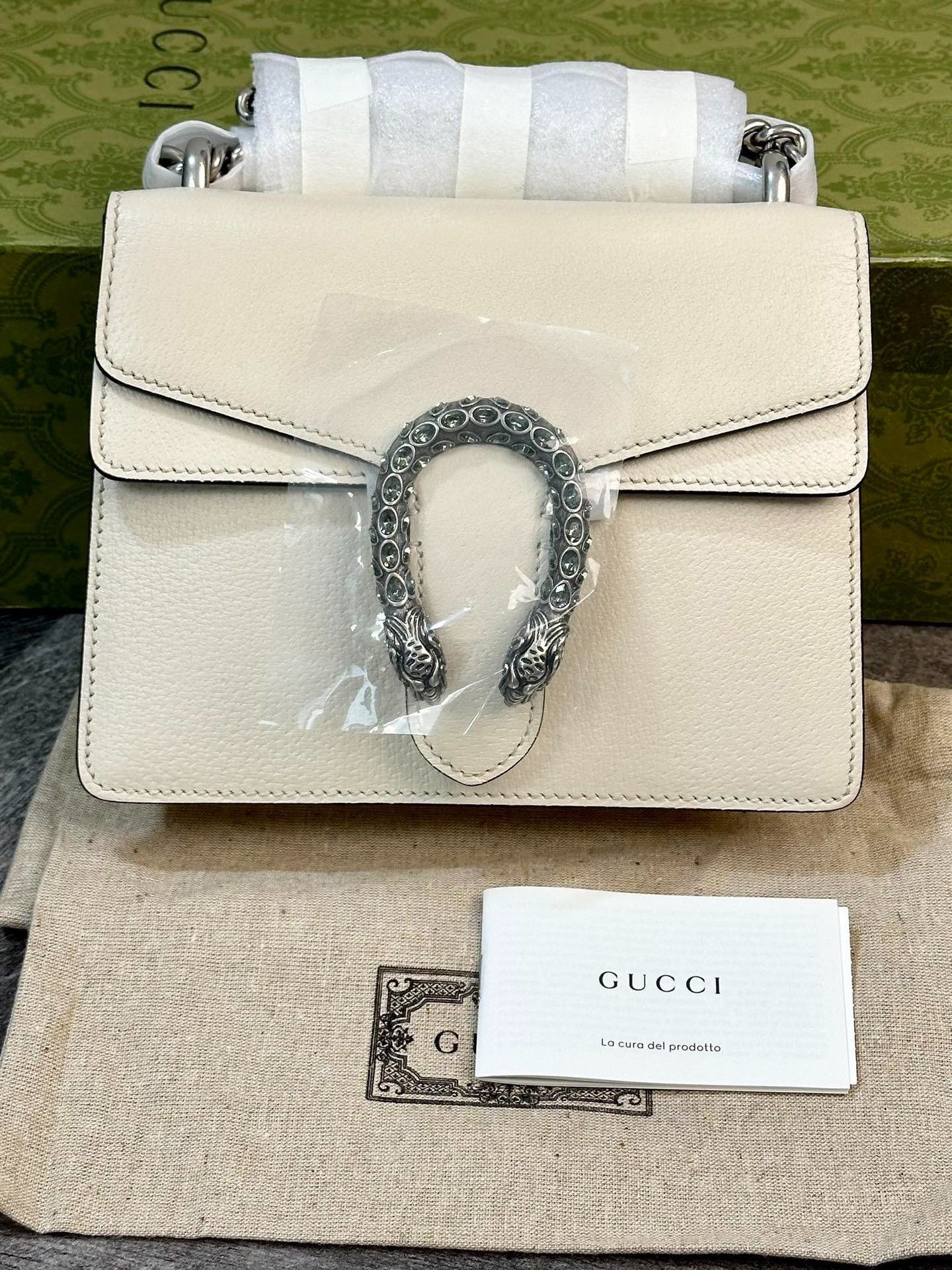 Gucci Gucci Small White Leather Dionysus Size ONE SIZE - 1 Thumbnail