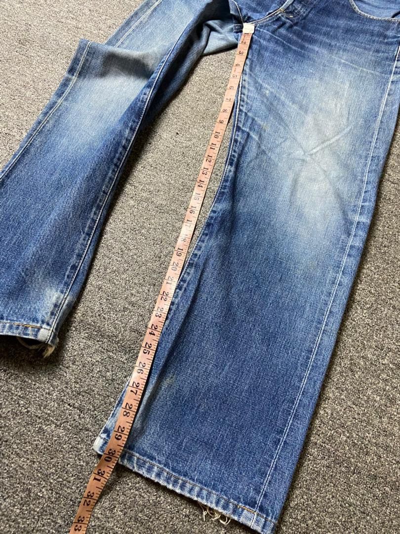 Levi's 🔥 LEVIS Selvedge Distressed Denim Jeans 🔥 (135) Size US 34 / EU 50 - 9 Thumbnail